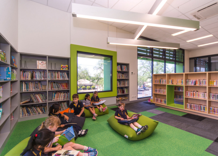elementary library reading lounge