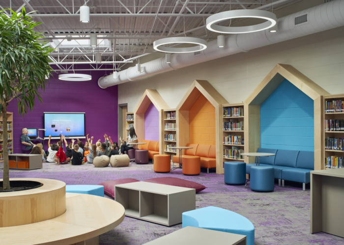 colorful library design
