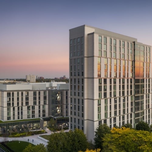 recent University of Chicago – Woodlawn Residential and Dining Commons education design projects